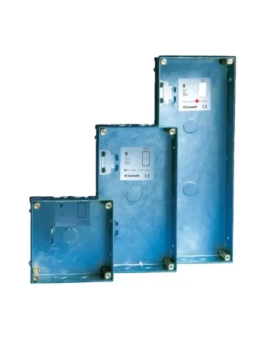 Boîtier encastré Comelit 3160//2 pour panneau à boutons-poussoirs antivandale